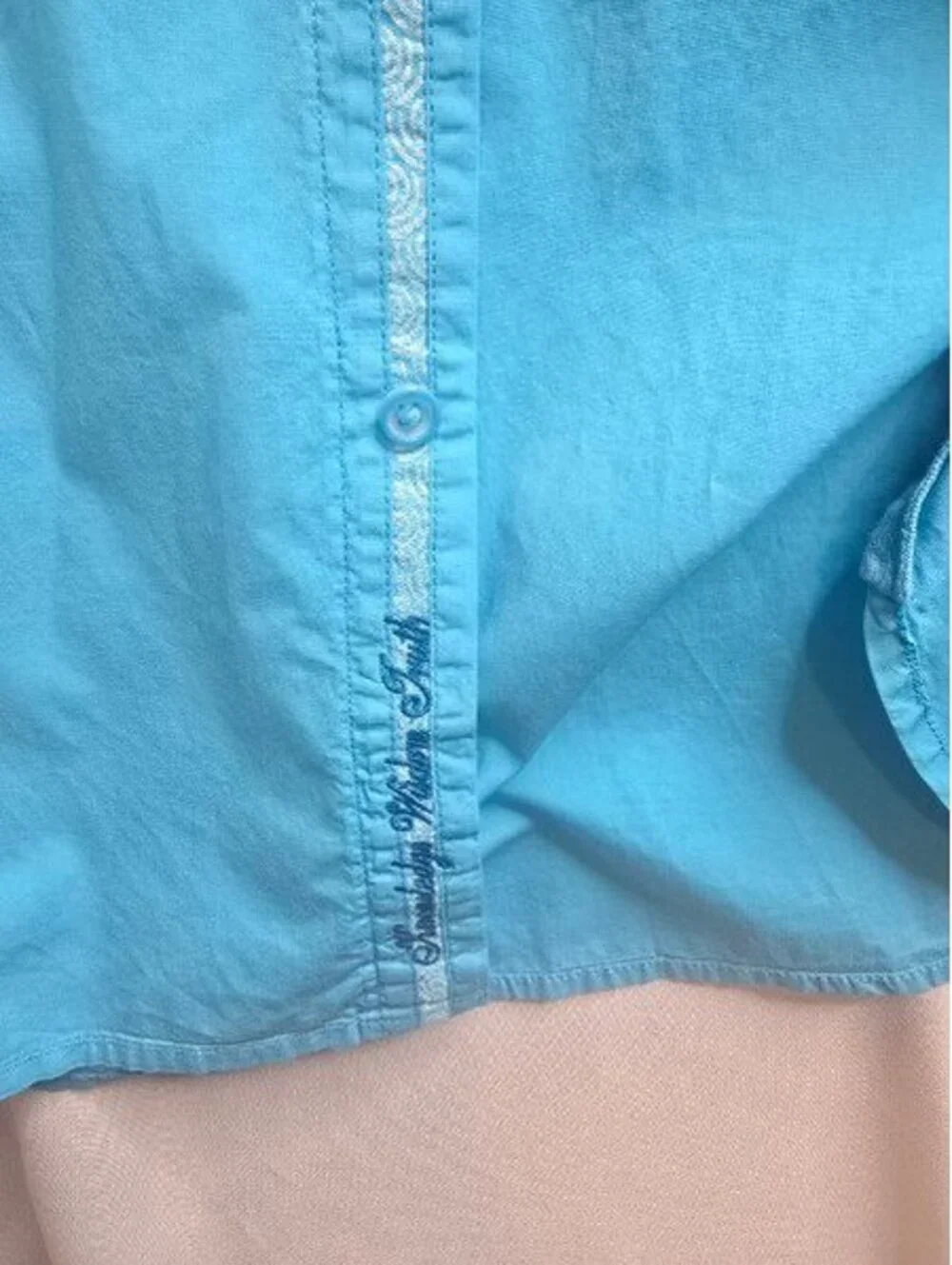 Robert Graham Classic Fit Men's Light Blue Button-Up Shirt Size 2XL